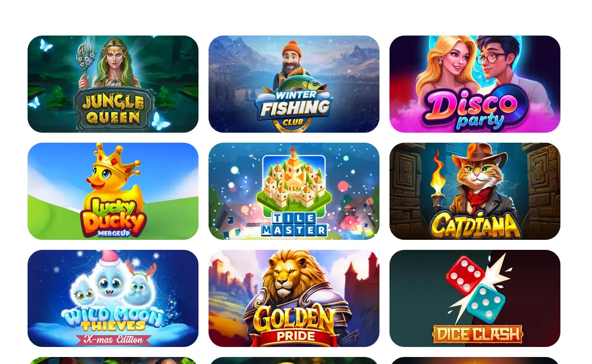 Rich Palms Casino online slots lobby with popular RTG pokies